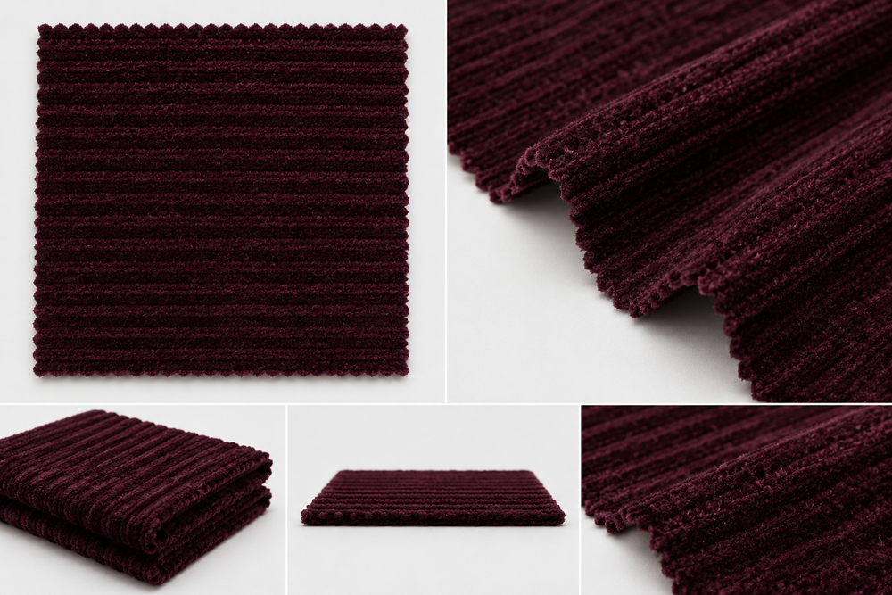 Maroon Imported Fabric - Application: Garments