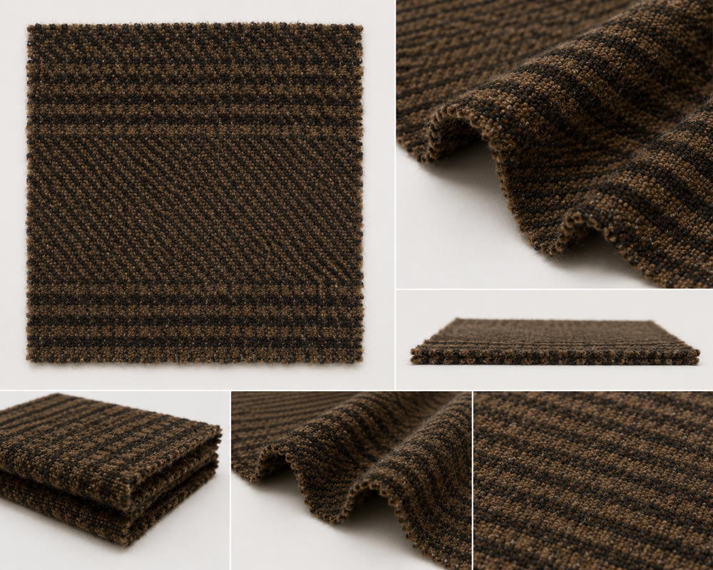 Brown Imported Fabric - Pattern: Plain