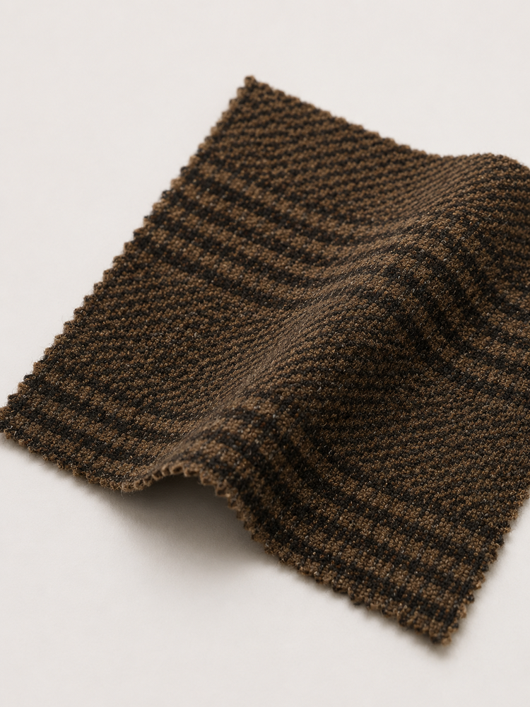 Brown Imported Fabric - Pattern: Plain
