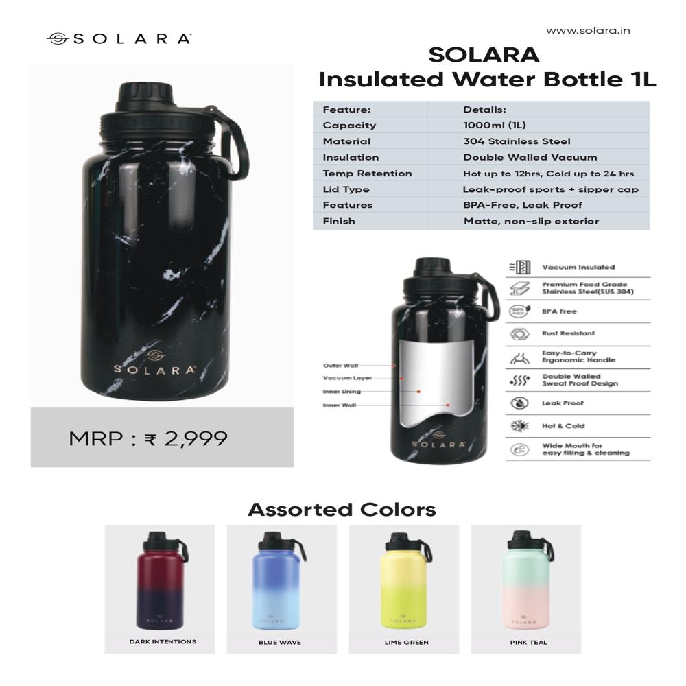 Insulated Water Bottle 1L