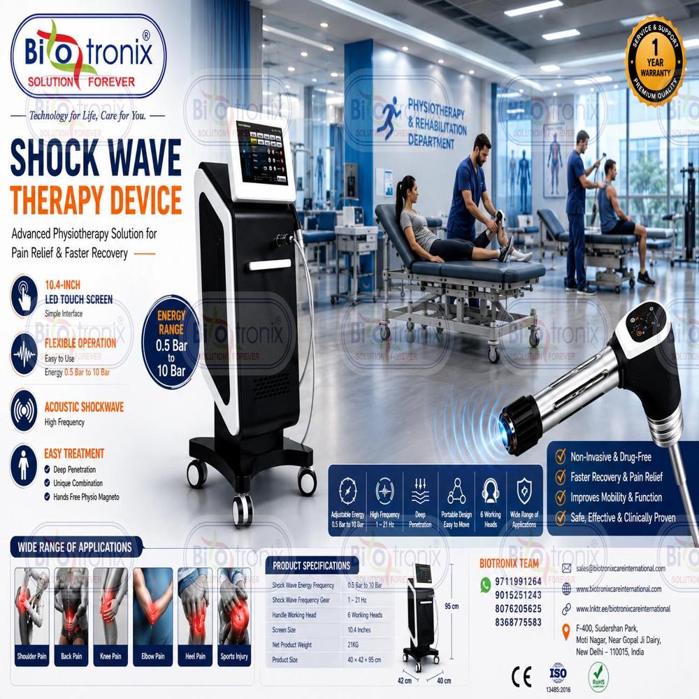Advanced Radial Shockwave Therapy System for Rehabilitation