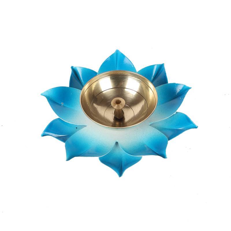 brass colored diyas