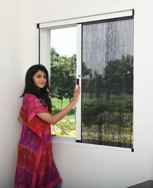 Pleated Sliding Window Mosquito Net