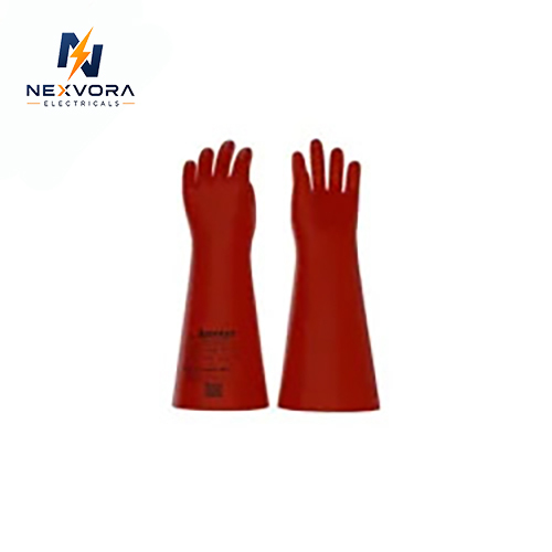 Class 3 Electrical Hand Gloves - Color: Red