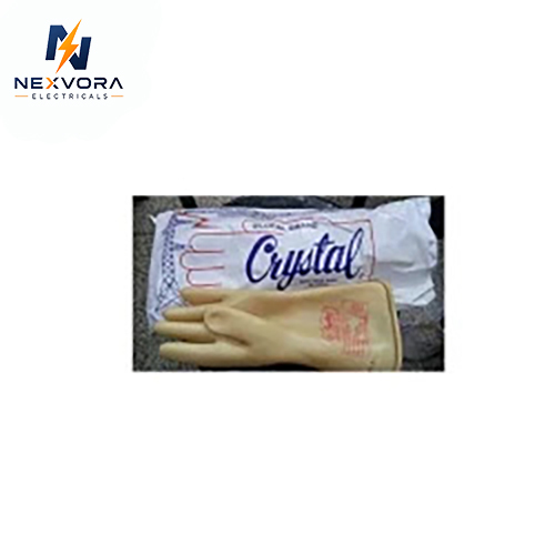 33 Kv Electrical Safety Hand Gloves - Color: Beige