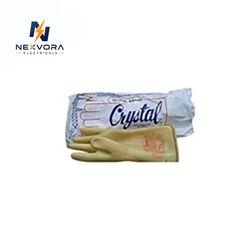 11 Kv Crystal Electrical Hand Gloves - Color: Yellow