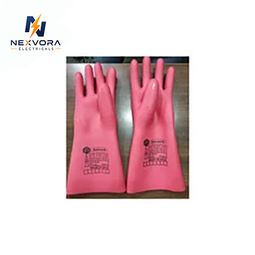 Kavach Electrical Hand Gloves - Color: Red