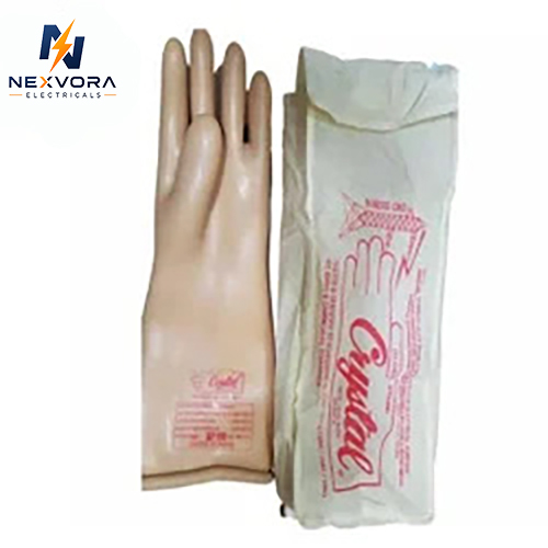 Crystal Electrical Shock Proof Gloves - Color: Yellow