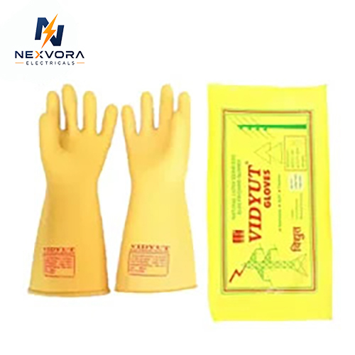 33 Kv Vidyut Electrical Gloves - Color: Yellow