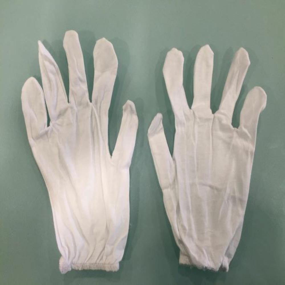 White Cotton Hosiery Protective Gloves