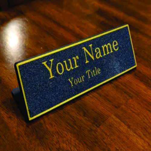 Printed Name Plates - Color: Black