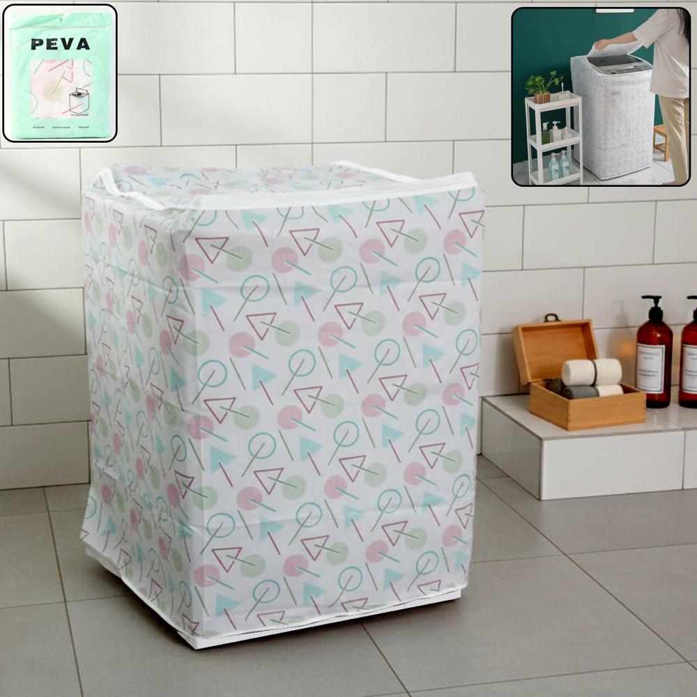PEVA Waterproof Washing Machine Dust Cover (56x54x86 cm, 1 Pc)