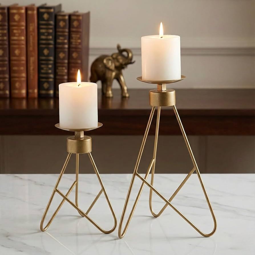 Candle Stand Holder - Color: Gold