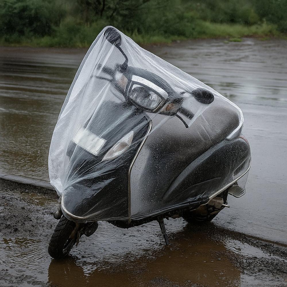 Big Plastic Activa Cover (1 Pc / 240 Cm Long Adjustable)