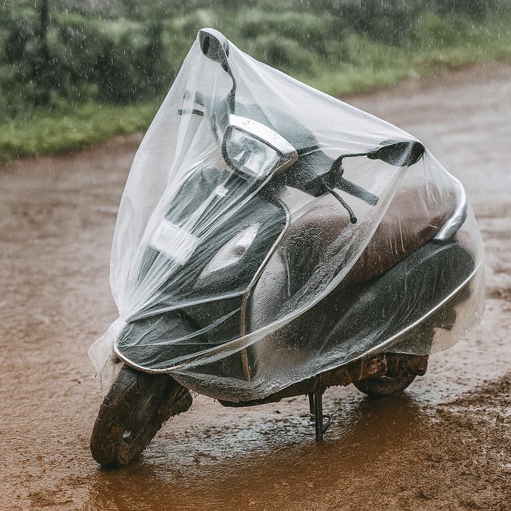 Big Plastic Activa Cover (1 Pc / 240 Cm Long Adjustable)