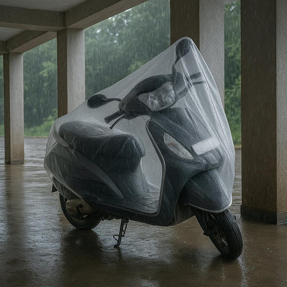 Big Plastic Activa Cover (1 Pc / 240 Cm Long Adjustable)