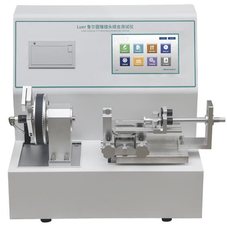 Luer Conical Joint Multi Function Tester ISO 80369-7 - Stainless Steel, 480x365x305 mm, 0-200 kPa Gas Pressure, 7-Inch Touchscreen