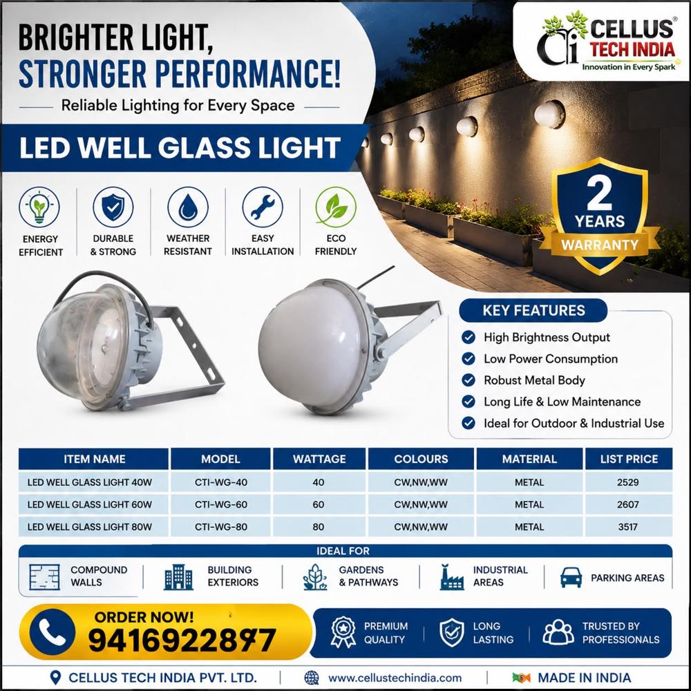 LED Well Glass Light (40W, 60W, 80W)