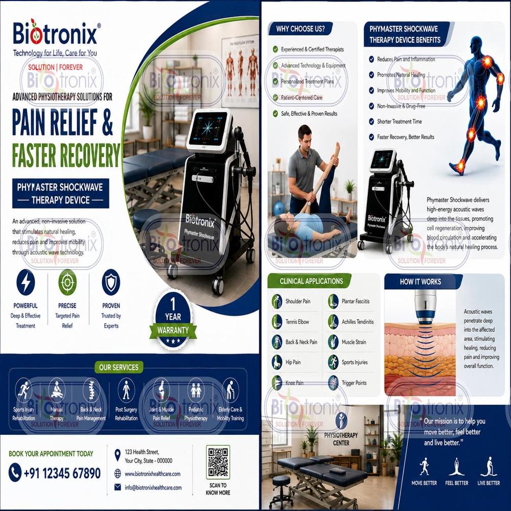 Clinical Radial Shockwave Therapy System for Sports Injuries