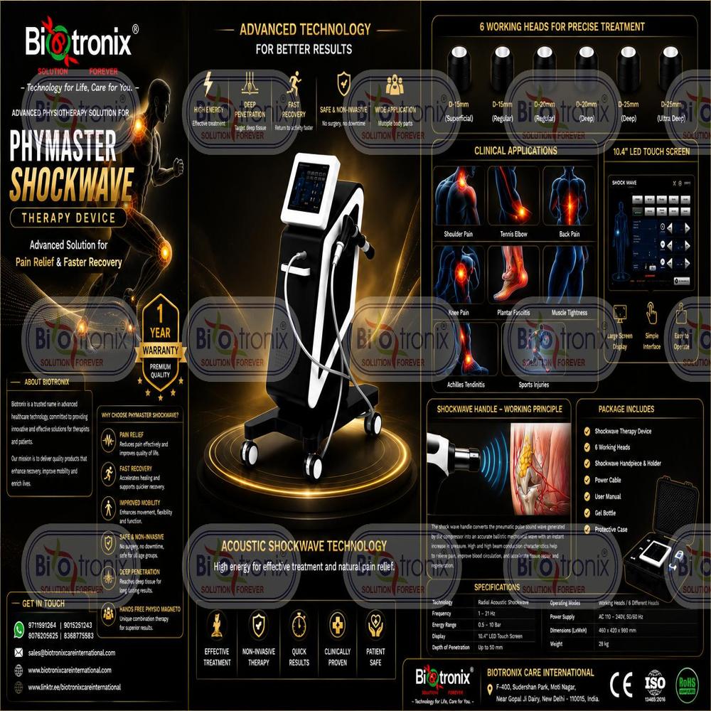 Clinical Radial Shockwave Therapy System for Sports Injuries