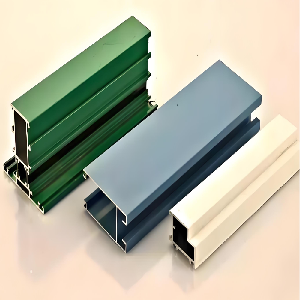 Aluminum Profile Powder Coating - Polyester/Epoxy Powder, Custom Colors, 60-120µm Film Thickness | Excellent Adhesion, Weather Resistant, Electrostatic & Tribo Application