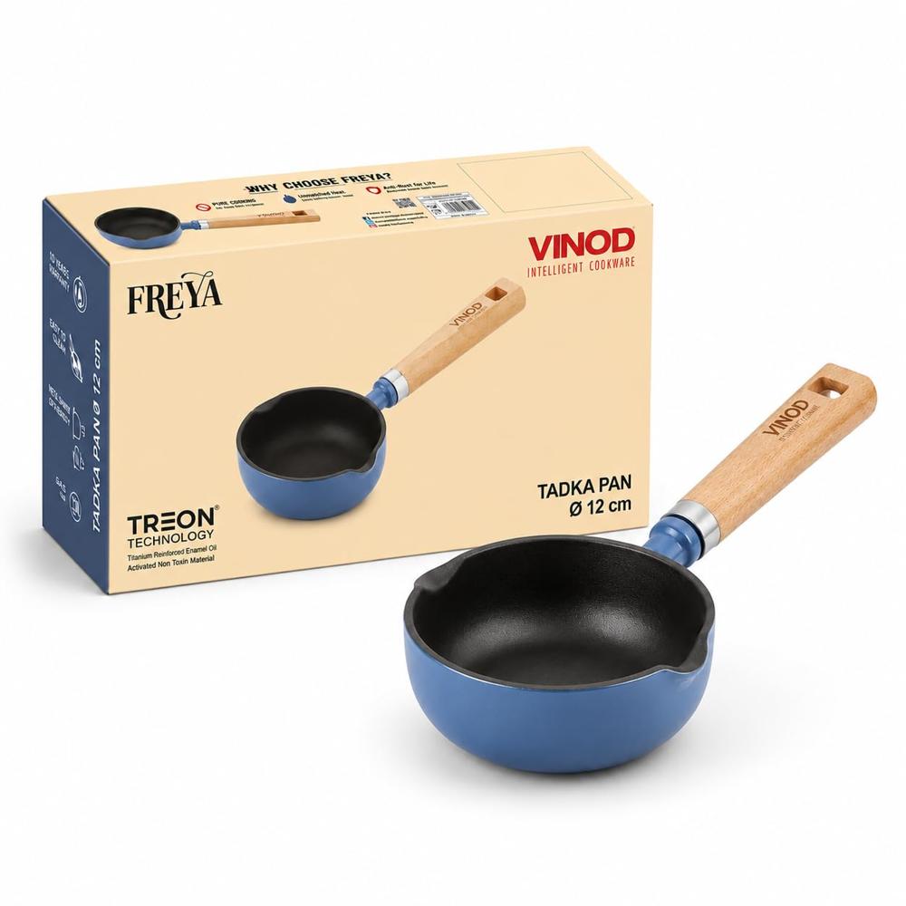 Enameled Cast Iron Tadka Pan 12 cm