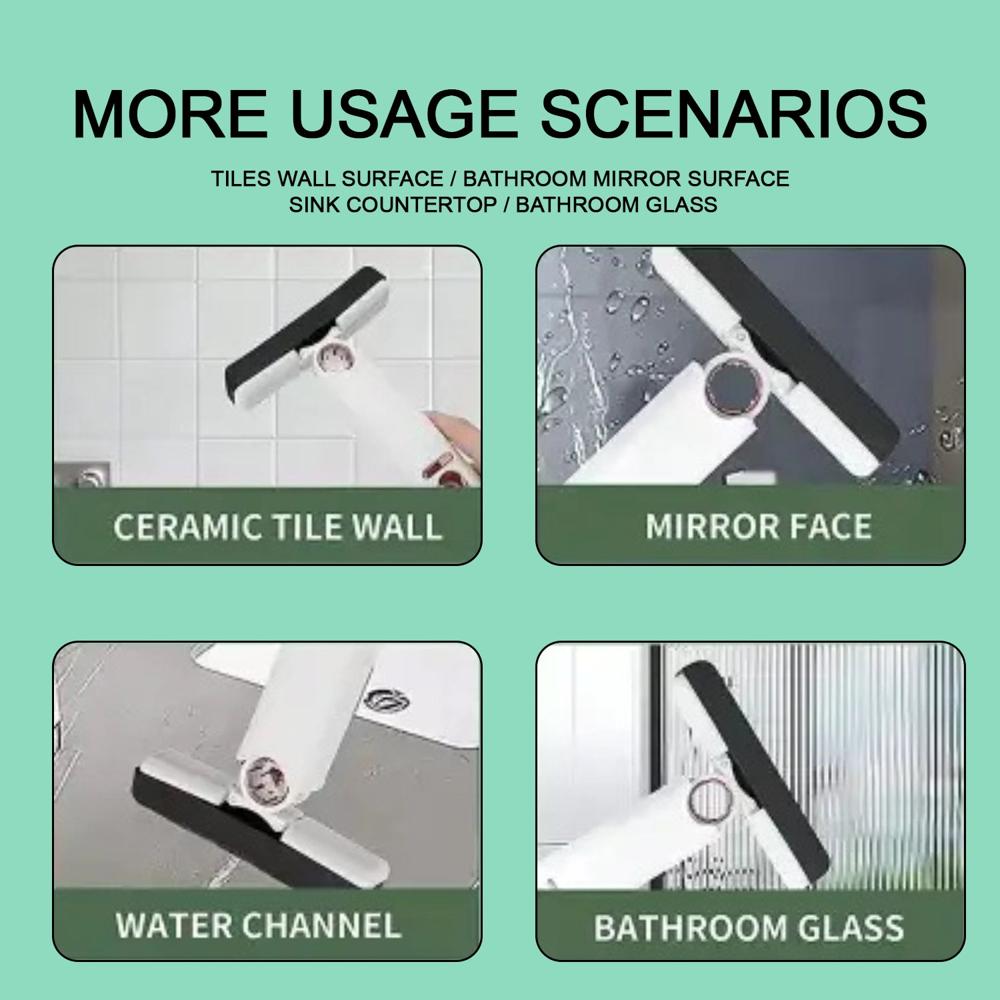 Portable Self-Squeeze Mini Mop Strong Absorbent Mop for Bathroom & Kitchen