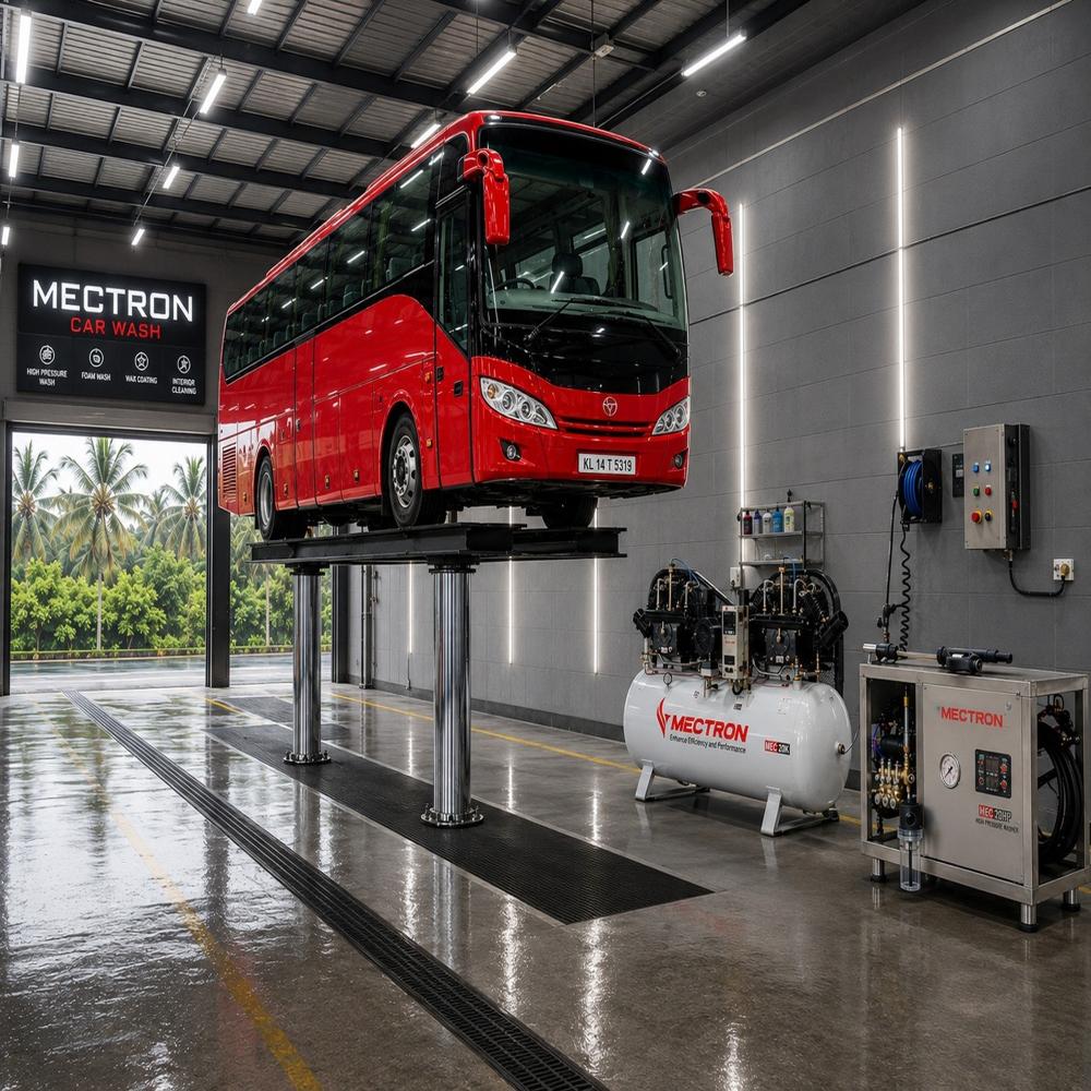 Bus wash lift