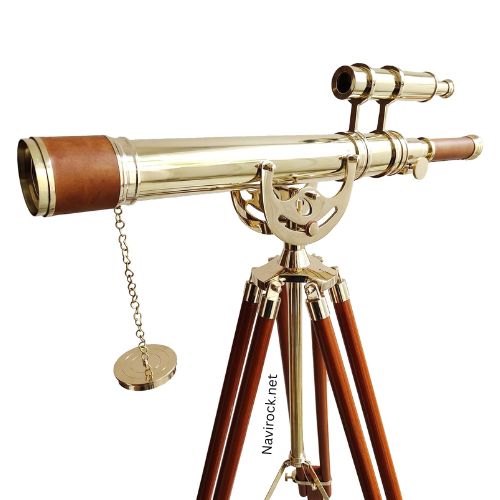 Vintage Maritime Anchor Master Double Barrel Telescope