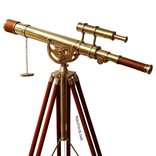 Vintage Maritime Anchor Master Double Barrel Telescope