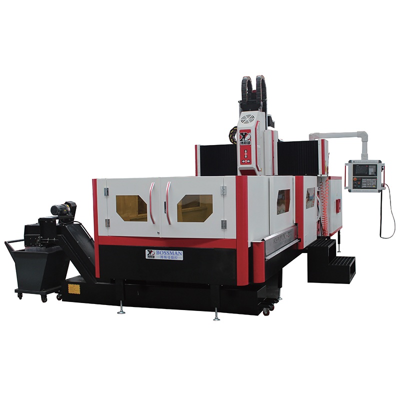 Fixed Beam Drilling & Milling Machine - Mild Steel, 4200x2500x2600mm, White & Red | Cnc Controlled, 0.01mm Precision, Fully Enclosed, Automatic Tool Changer