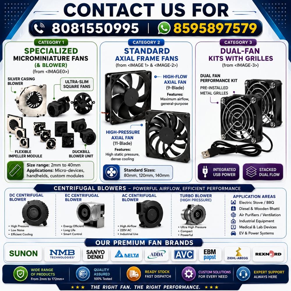 12v Dc Fan - Color: Different Available