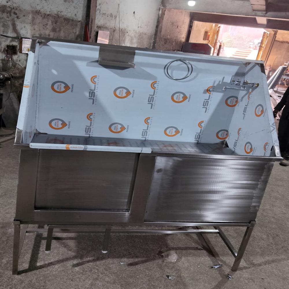 स्टेनलेस स्टील पेट डॉग बाथ टब