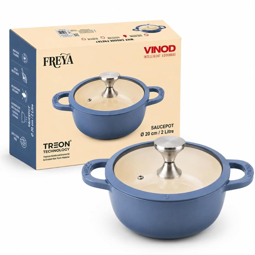 Cast Iron Saucepot with Glass Lid