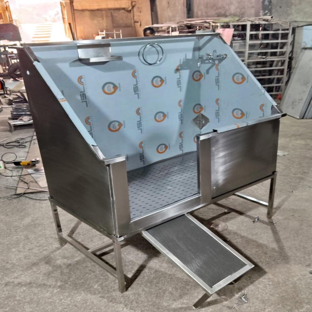 Stainless steel pet dog bath tub