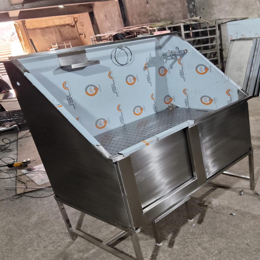 Stainless steel pet dog bath tub