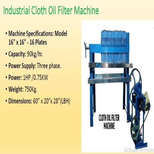Filte press Oil Machine
