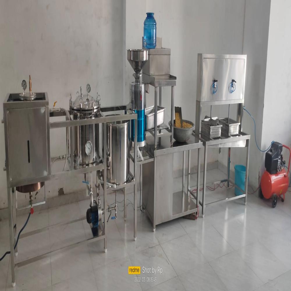 Stainless steel soya paneer making plant