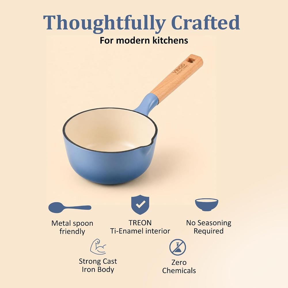 Freya Enameled Cast Iron Saucepan