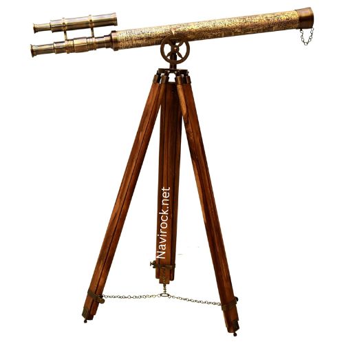 Vintage Double Barrel Spyglass Telescope