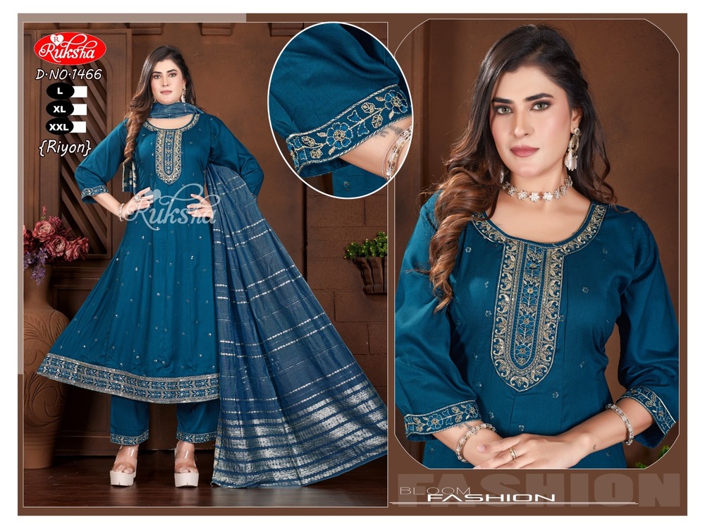 D.No-1466 Ladies Kurta Set With Dupatta