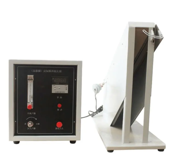 Fire Retardant Coatings Tester-Tunnel Method - Mild Steel, 1000x300x600mm, Adjustable Gas Burner, Digital Timer, Heat-Resistant Observation Window