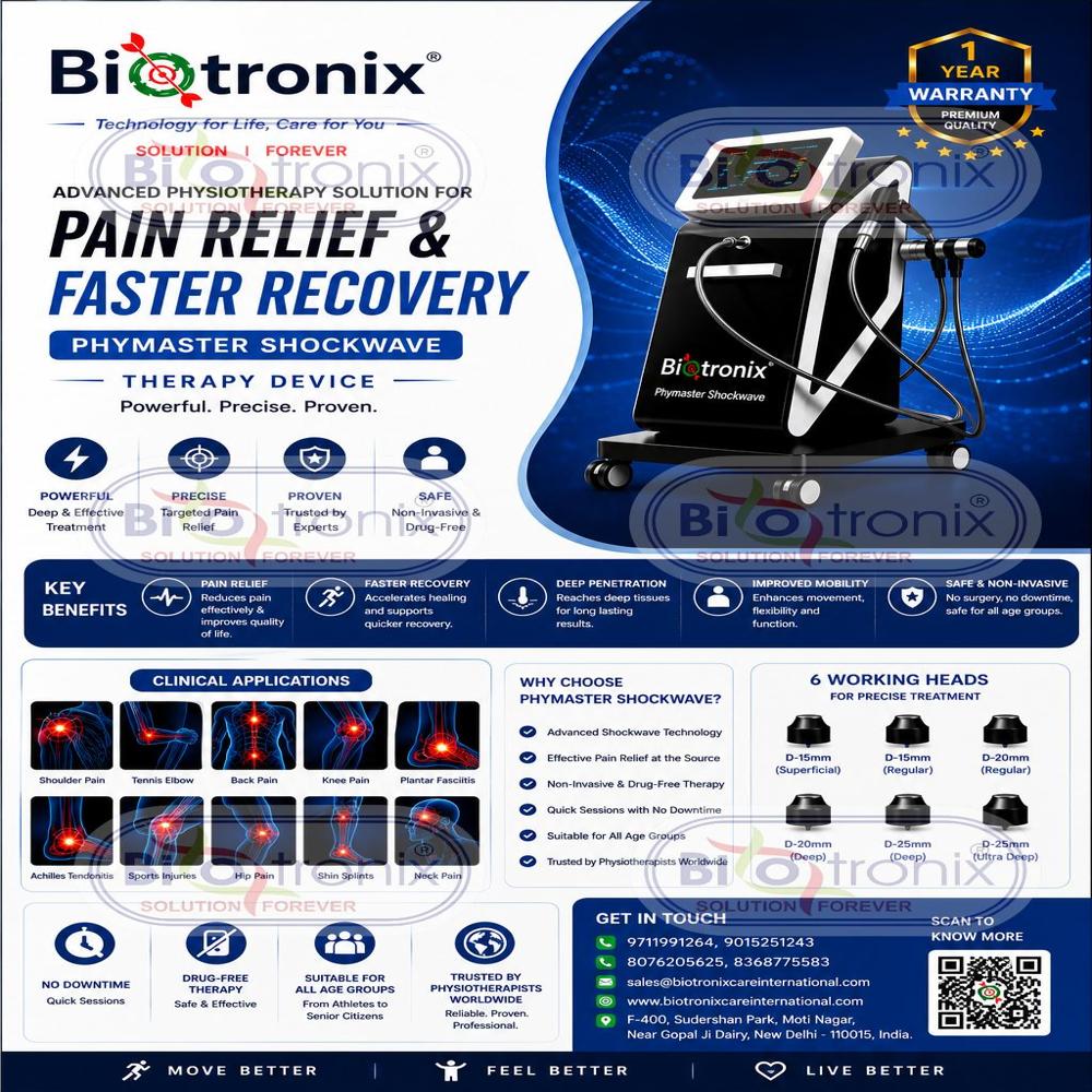 Professional Shockwave Therapy Equipment for Physiotherapy Clinics