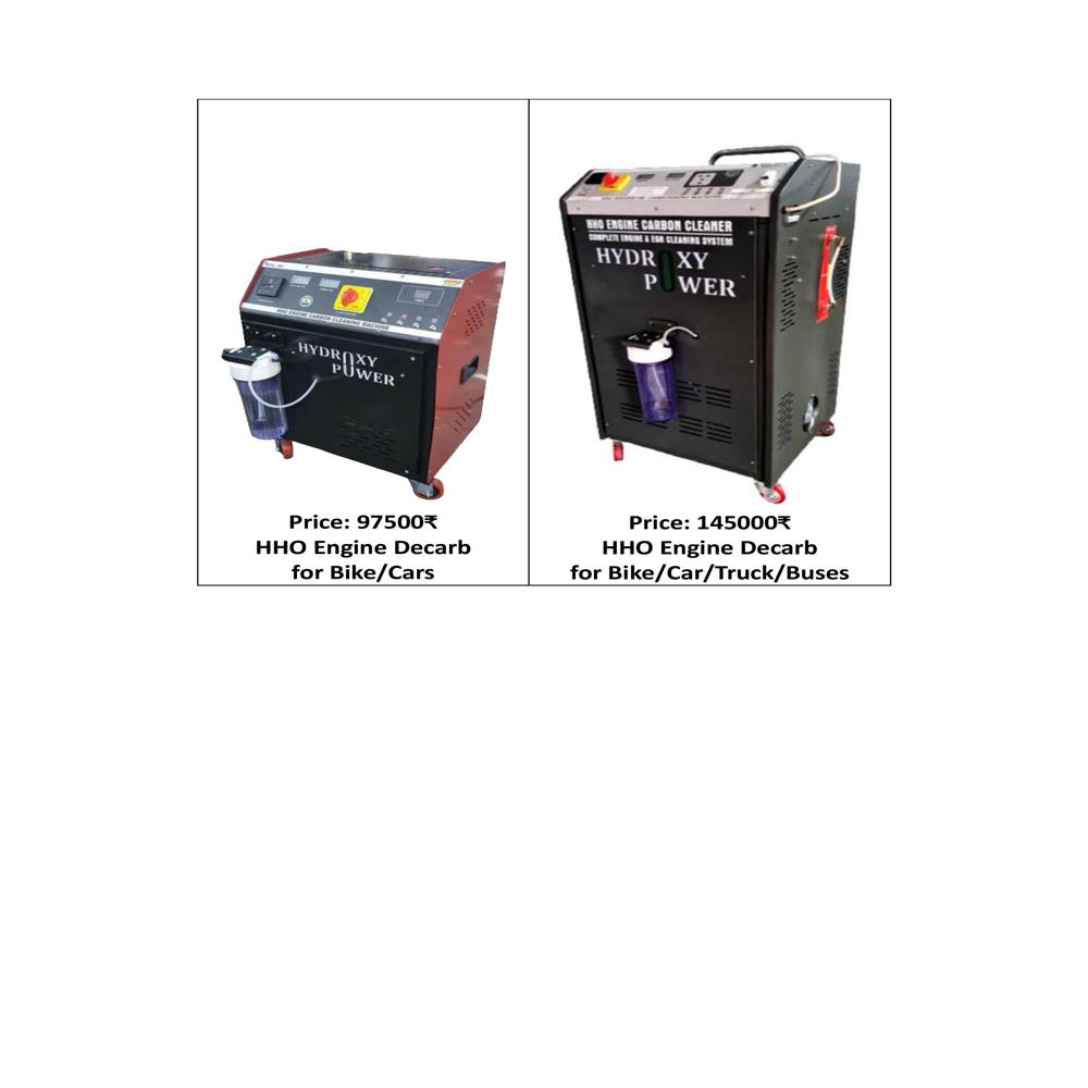 Hydroxy Hho Engine Decarbonizing Machine With Touchscreen And Printer Upto 6000cc - Automation Grade: Automatic