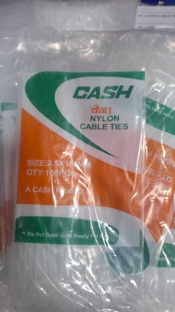 2.5x150mm Cash Nylon Cable Tie