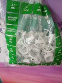 White Round Nail Cable Clip - Density: 0.94 Gram Per Cubic Centimeter(g/cm3)