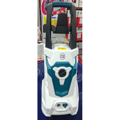 Car Washer Pump - ABS & Stainless Steel, White & Blue, 1500W 120 Bar, Portable Trolley Design, Self-Priming