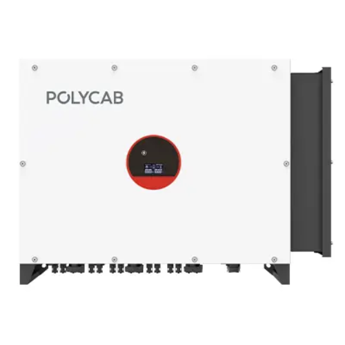 Polycab 110 kW Three Phase 9 MPPT Grid-Tie Solar Inverter 50% DC Overload Support Fuse Free Design