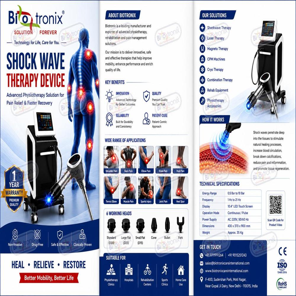 Medical Shockwave Therapy Device for Soft Tissue Healing