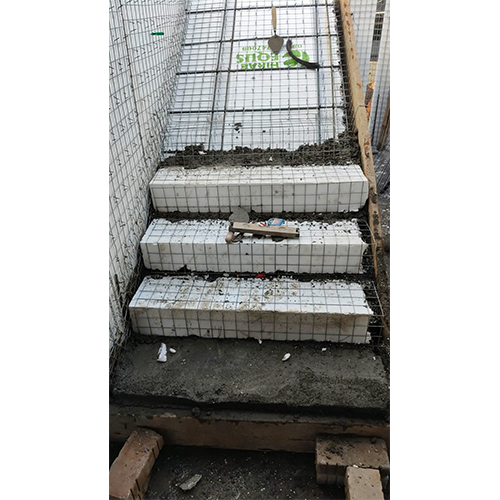 Staircase with waist slab and profile steps